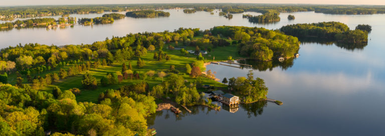 Grenadier Island Golf Course from Above