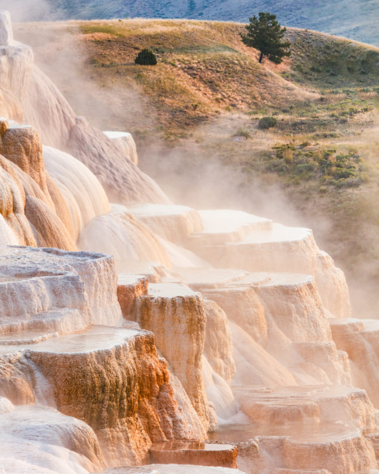 Steaming Terraces of Mammoth Hot Springs