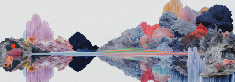 Crystalline Mountains Reflected in Still Water