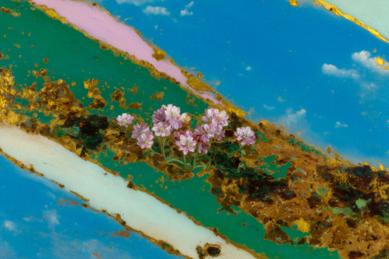 Cluster of Blossoms Beneath a Painted Sky