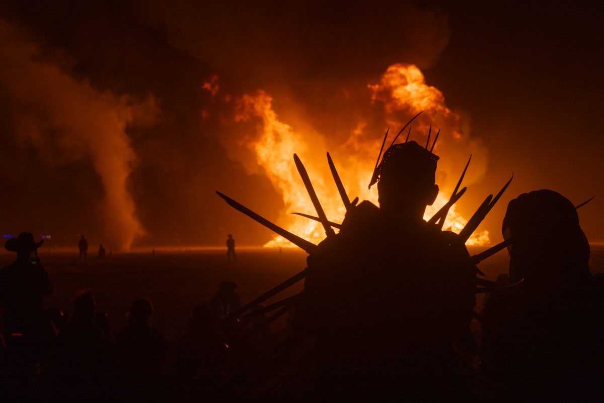 Burners Watch The Temple Burn