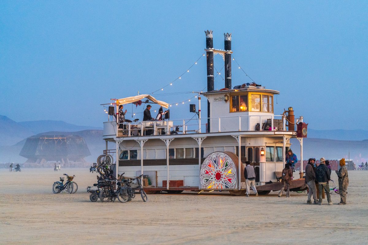 Mutant Vehicle and Temple at Dawn