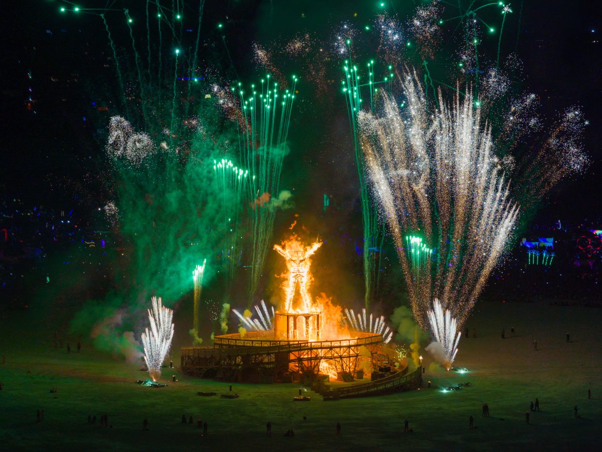 Burning Man 2025 Man Burn