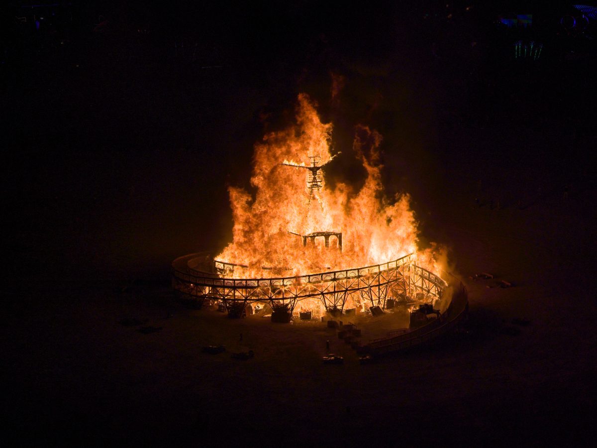 Burning Man 2025 Man Burn