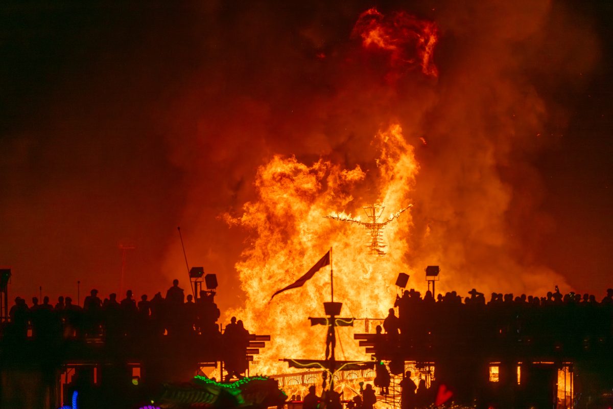 Burning Man 2025 Man Burn