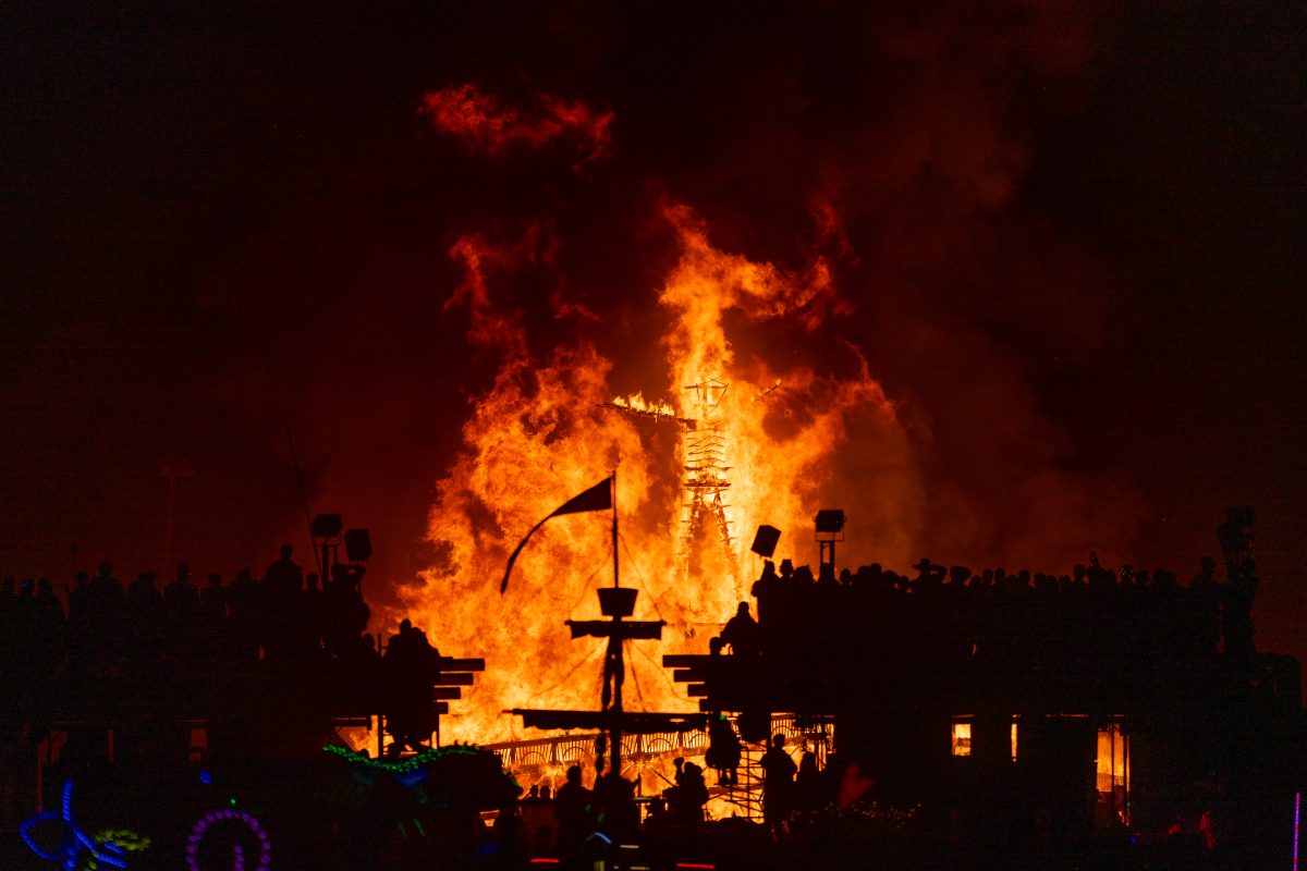 Burning Man 2025 Man Burn
