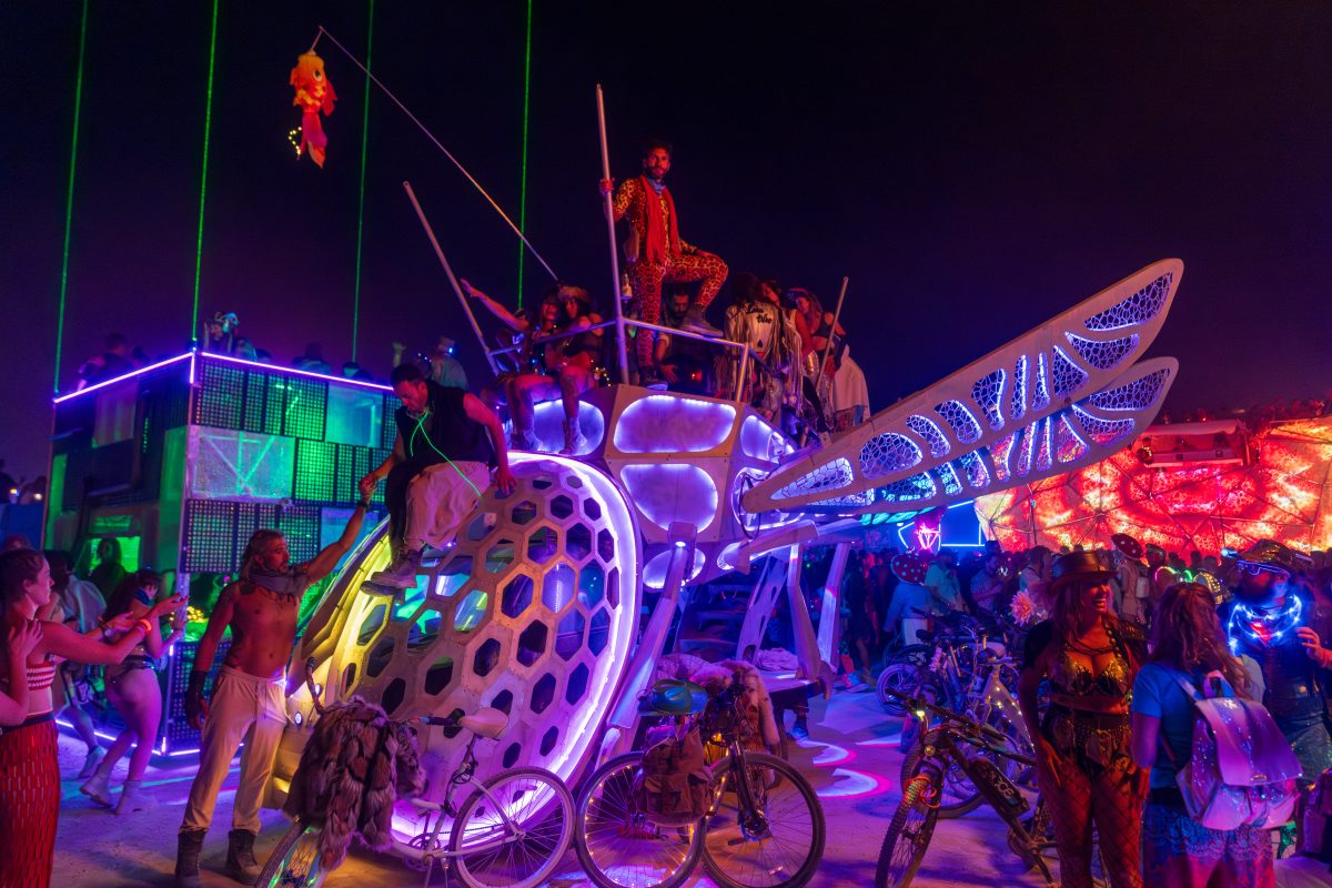 Colorful Moment at the Man Burn
