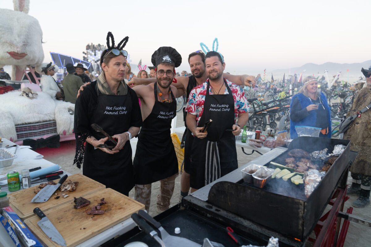 Not Fucking Around Camp Cooking at Robot Heart