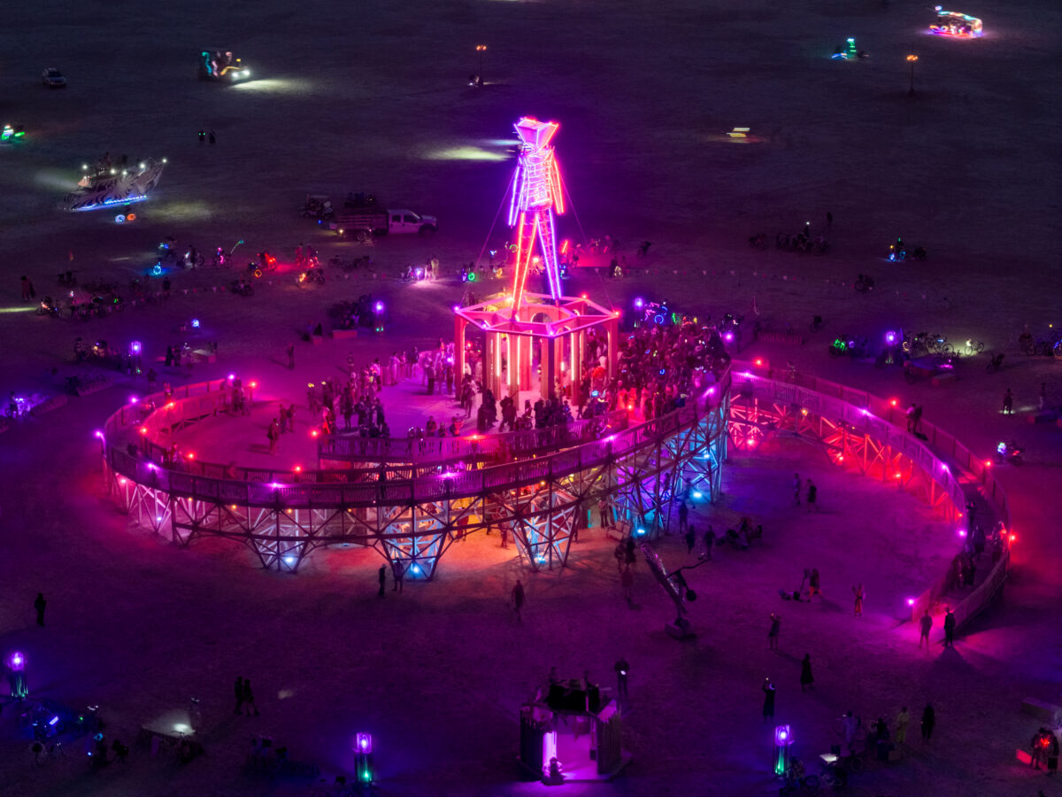 Burning Man 2025 Man Base by Mark Rivera and the Man Base Crew