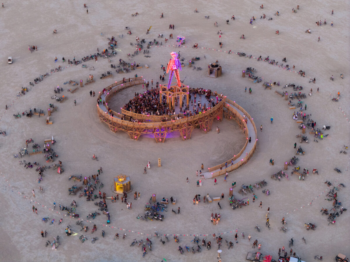 Burning Man 2025 Man Base by Mark Rivera and the Man Base Crew