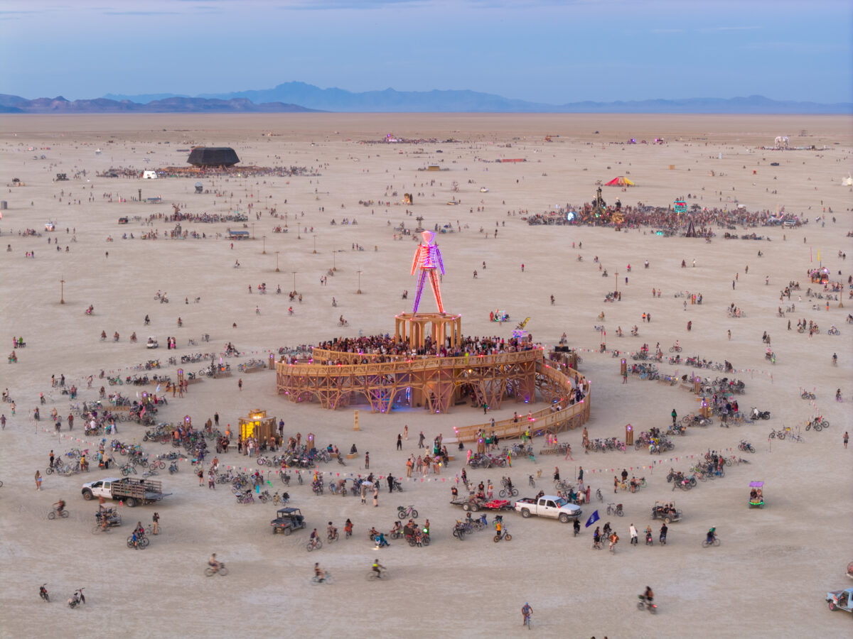 Burning Man 2025 Man Base by Mark Rivera and the Man Base Crew
