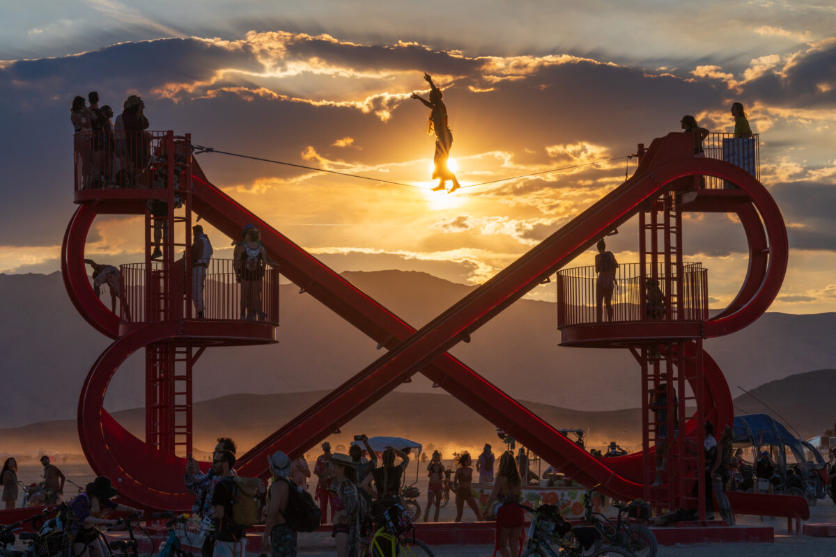 Sunset Slackline at Vessels of Love
