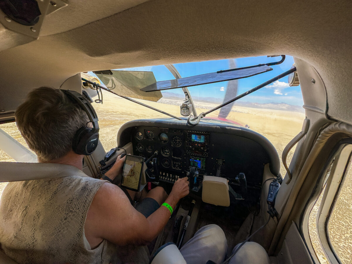 Cherry Flying at Black Rock City