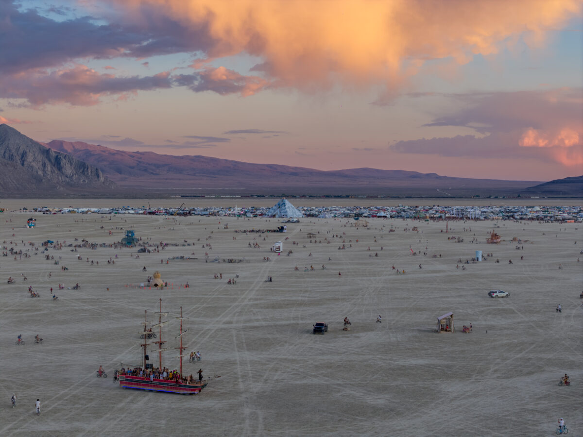 The Monaco Land Frigate of Burning Man Sailing The High Seas