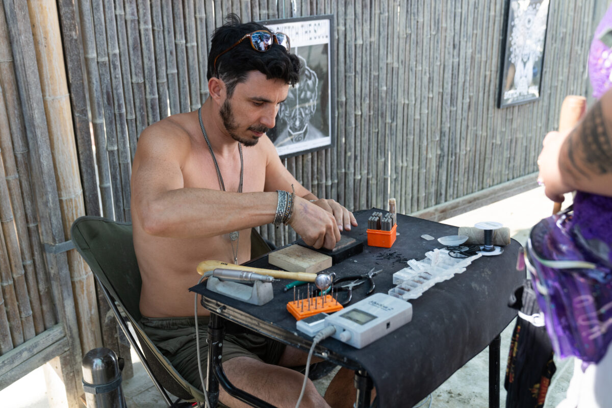 Craftsman at Work in Center Camp