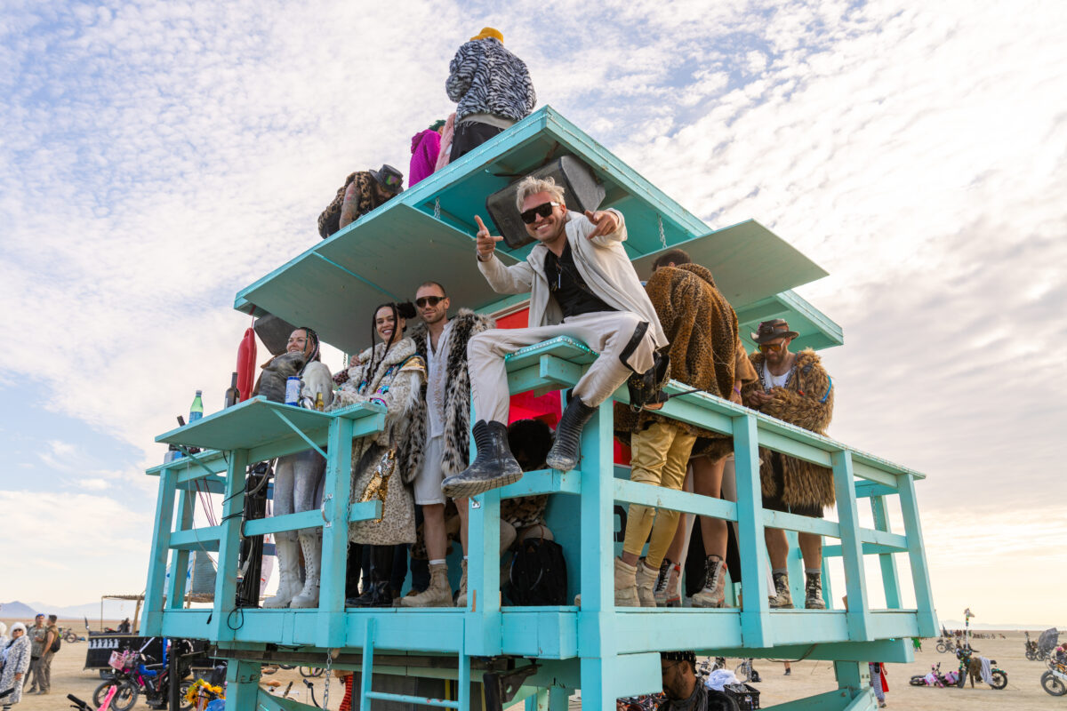 Burners enjoying themselves atop the Tower69 Mutant Vehicle