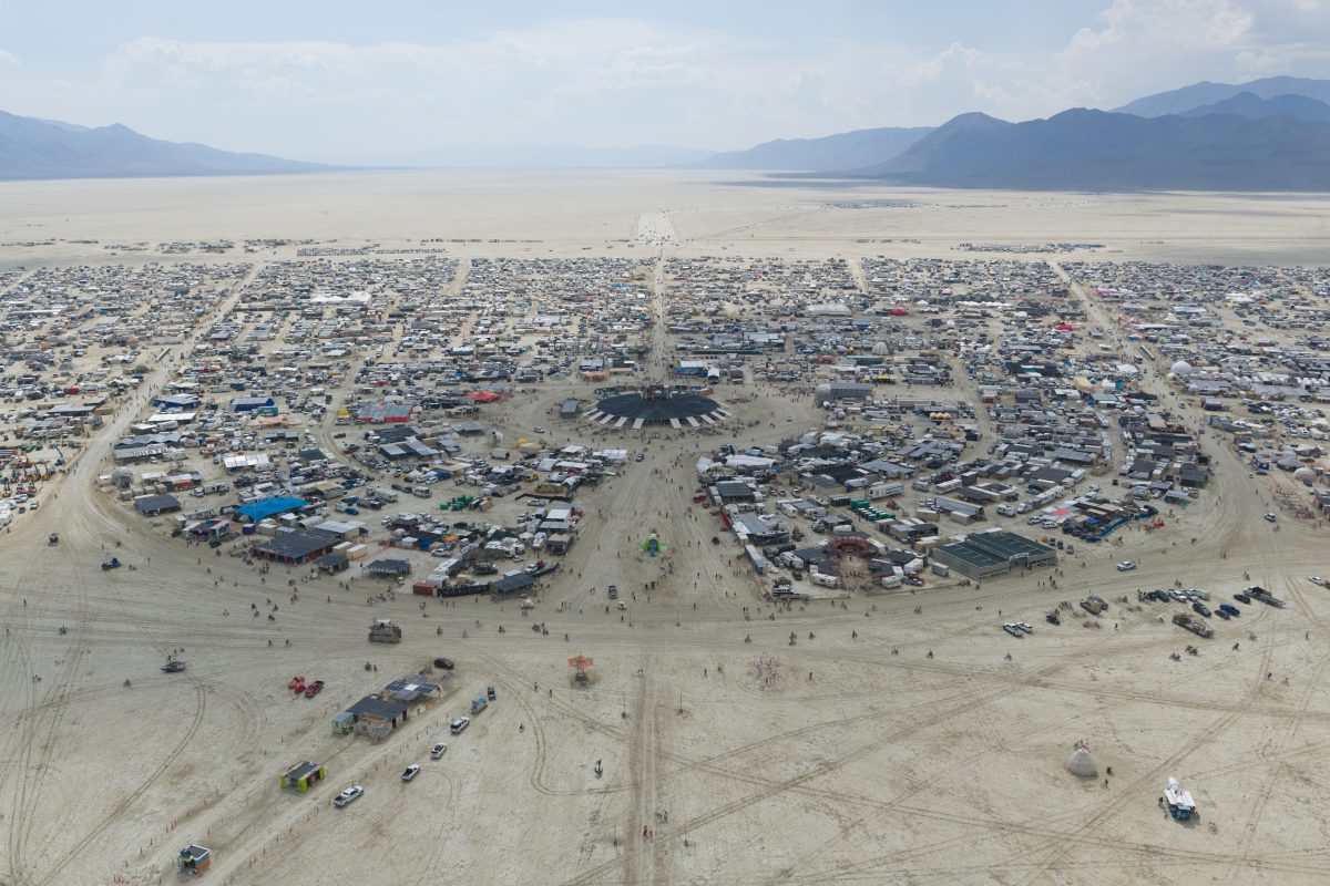 Aerial Photo Center Camp Black Rock City 2025