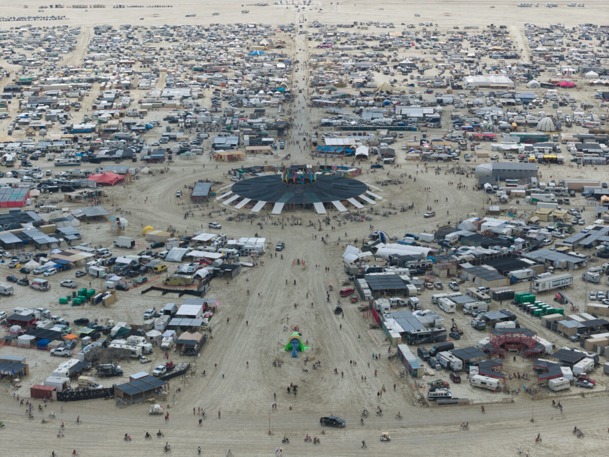 Aerial Photo Center Camp Black Rock City 2025