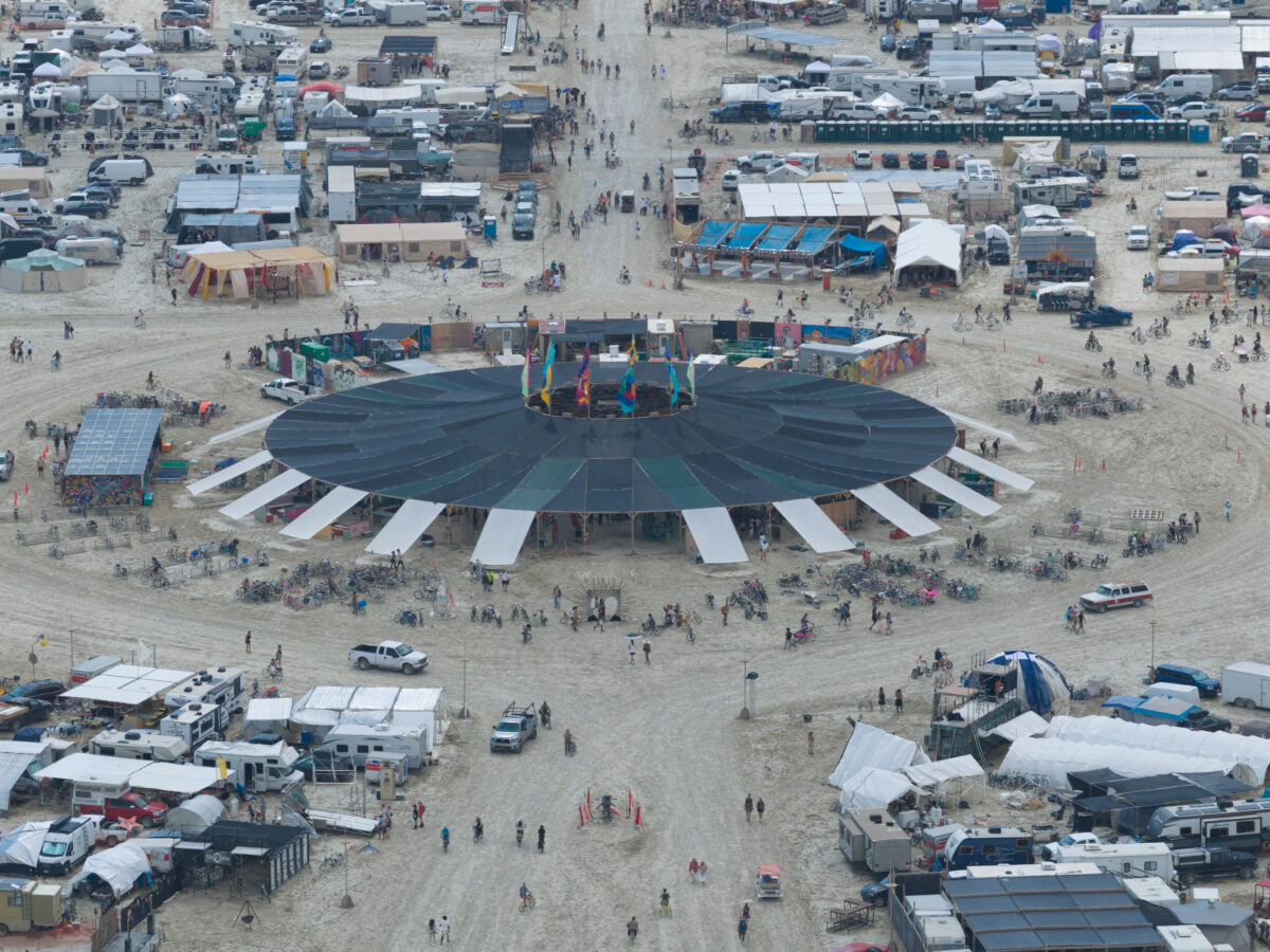 Aerial Photo Center Camp Black Rock City 2025