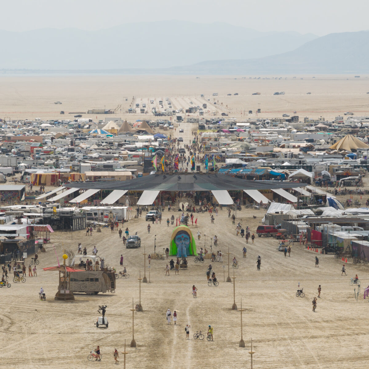 Aerial Photo Center Camp Black Rock City 2025