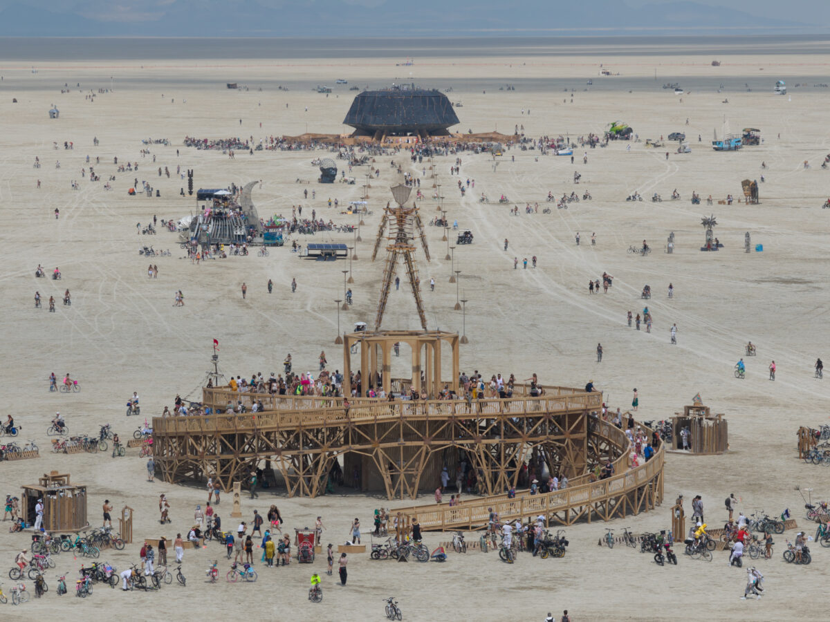 Burning Man 2025 Man Base by Mark Rivera and the Man Base Crew
