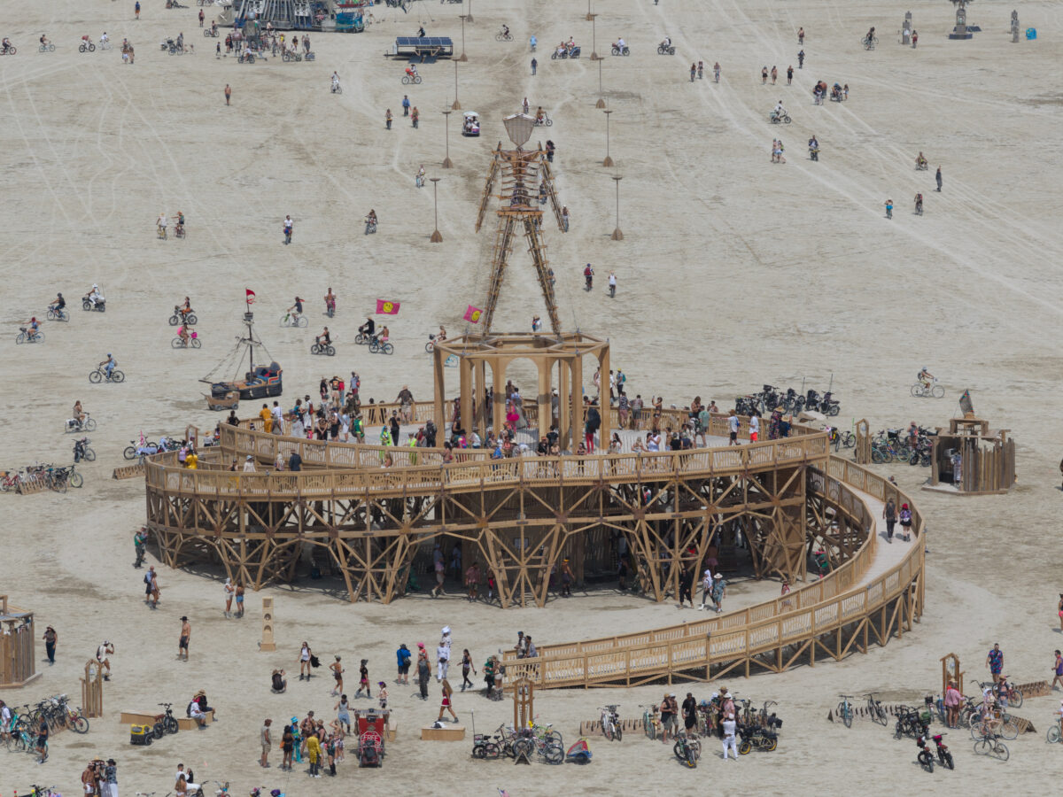 Burning Man 2025 Man Base by Mark Rivera and the Man Base Crew