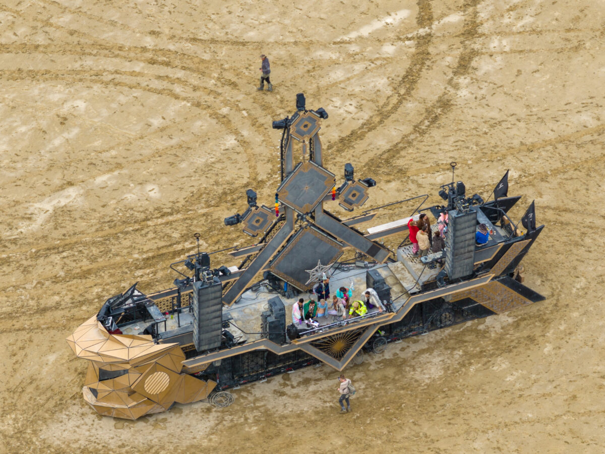 Aerial Views of Black Rock City After Rain