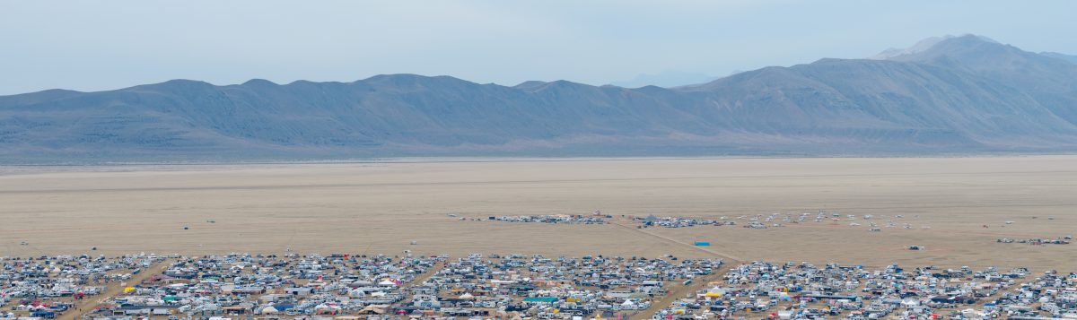 Aerial Views of Black Rock City After Rain