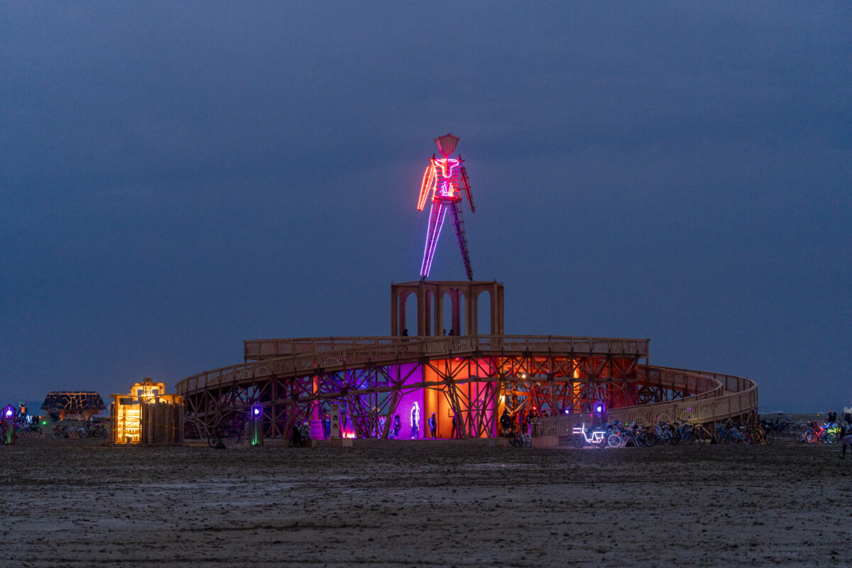Burning Man 2025 Man Base by Mark Rivera and the Man Base Crew