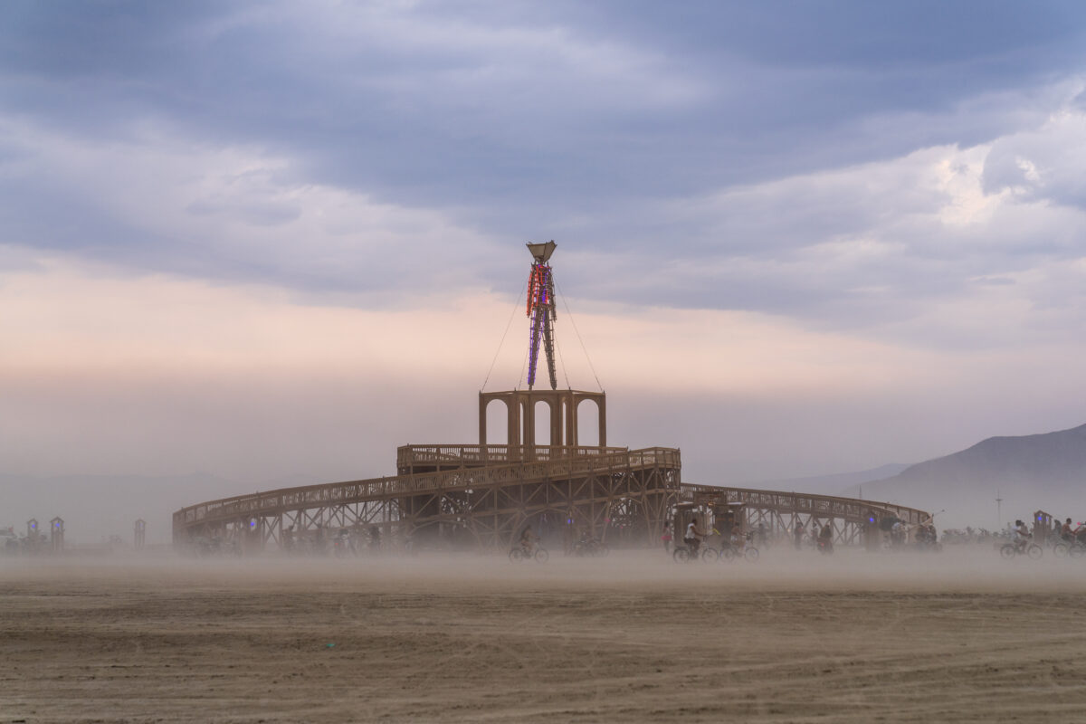 Burning Man 2025 Man Base by Mark Rivera and the Man Base Crew