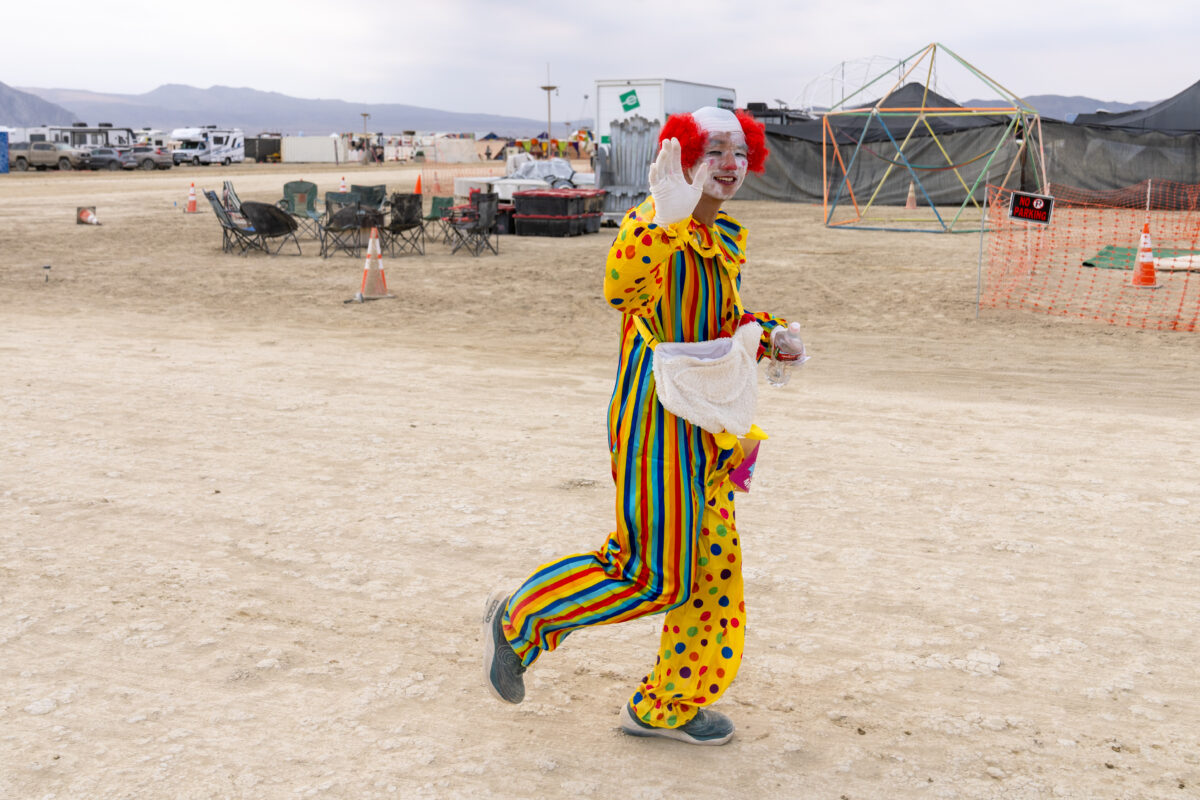 Burning Man Ultramarathon 50k in a Clown Suit
