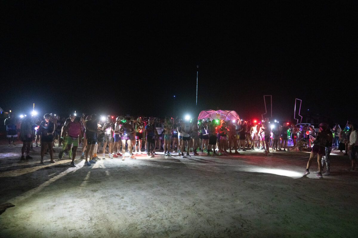 Pink Lightning – Burning Man 2025 Ultramarathon 50k Start