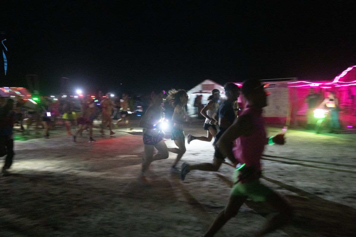 Pink Lightning – Burning Man 2025 Ultramarathon 50k Start