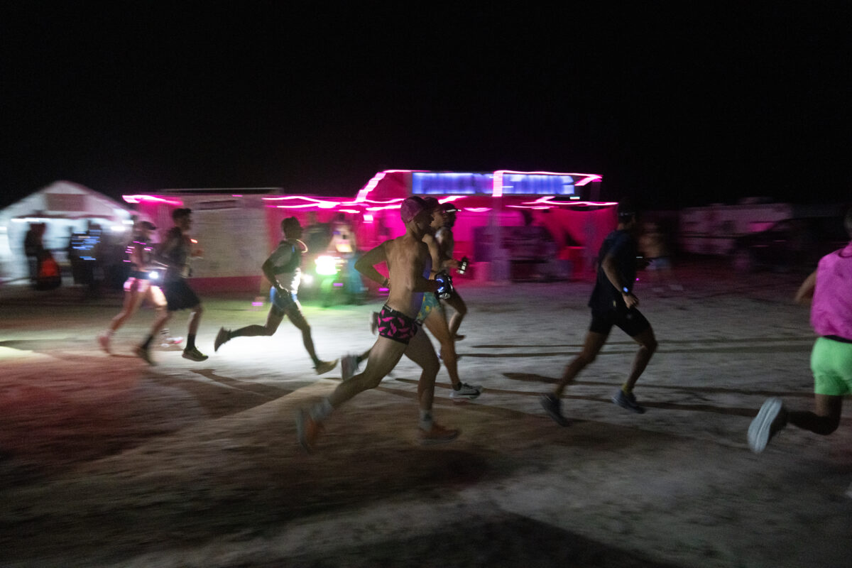 Pink Lightning – Burning Man 2025 Ultramarathon 50k Start