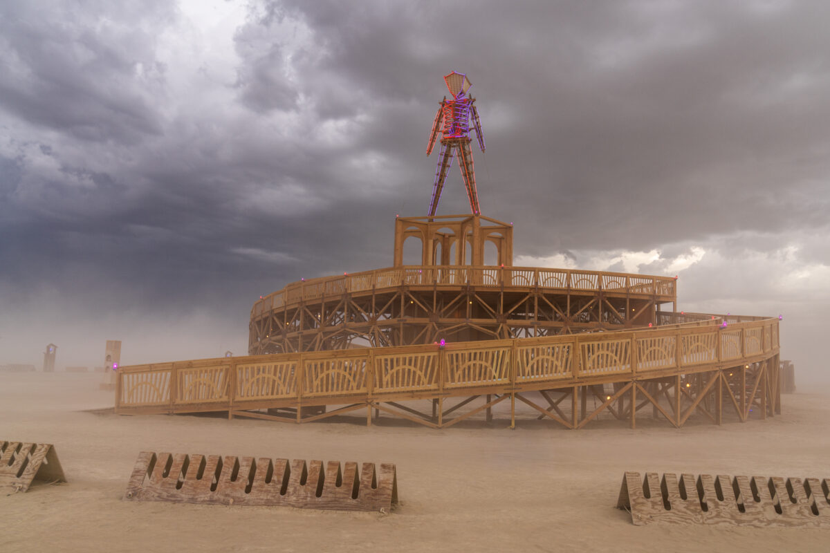 Burning Man 2025 Man Base by Mark Rivera and the Man Base Crew