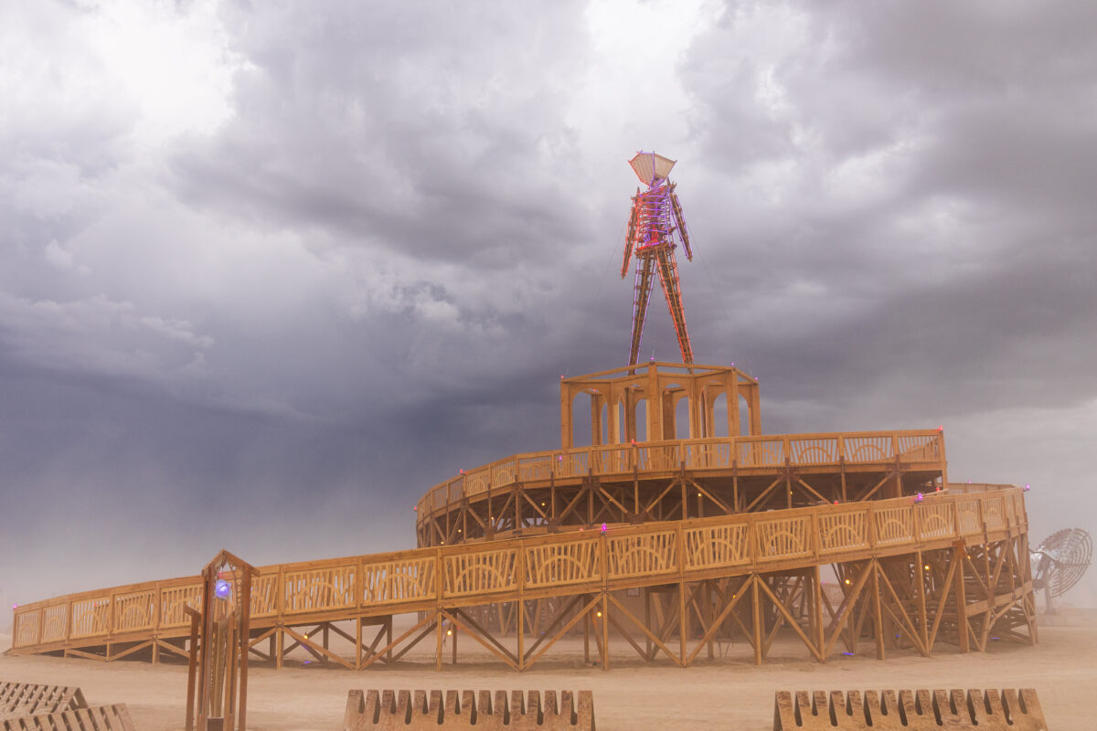 Burning Man 2025 Man Base by Mark Rivera and the Man Base Crew