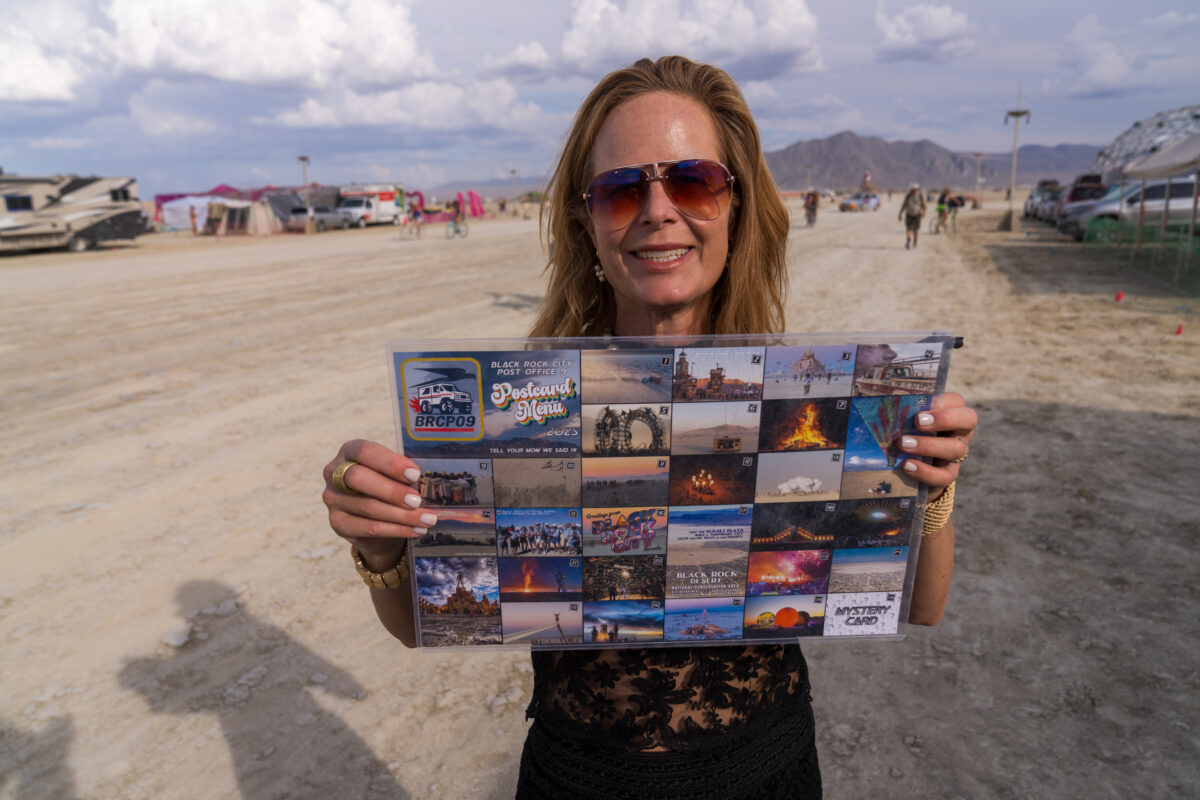 Black Rock City Post Office 9 Postcard Menu 2025