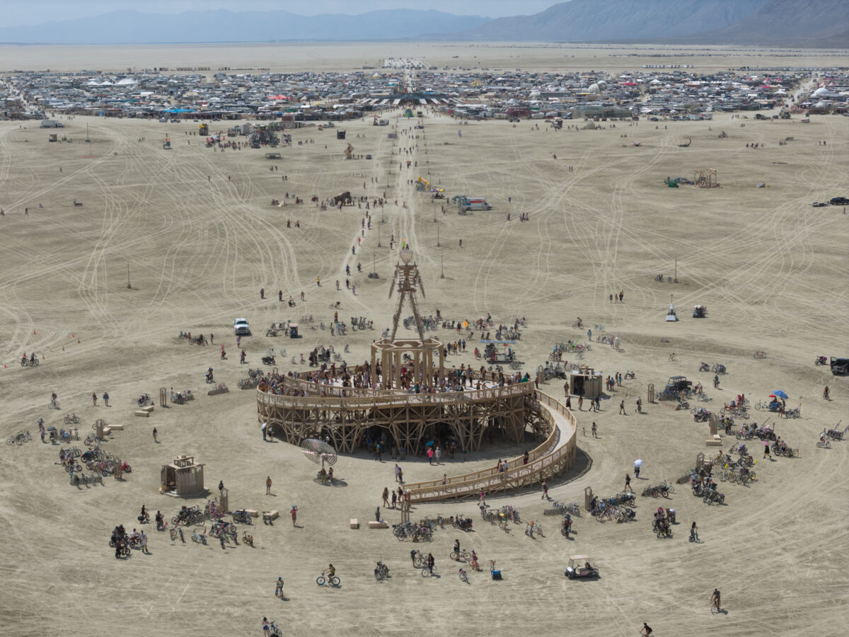 Burning Man 2025 Man Base by Mark Rivera and the Man Base Crew