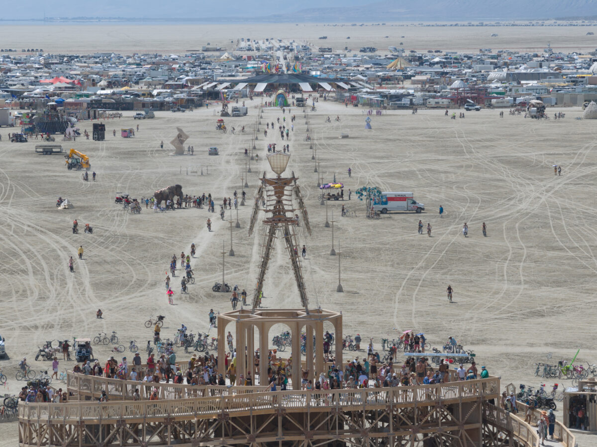 Burning Man 2025 Man Base by Mark Rivera and the Man Base Crew