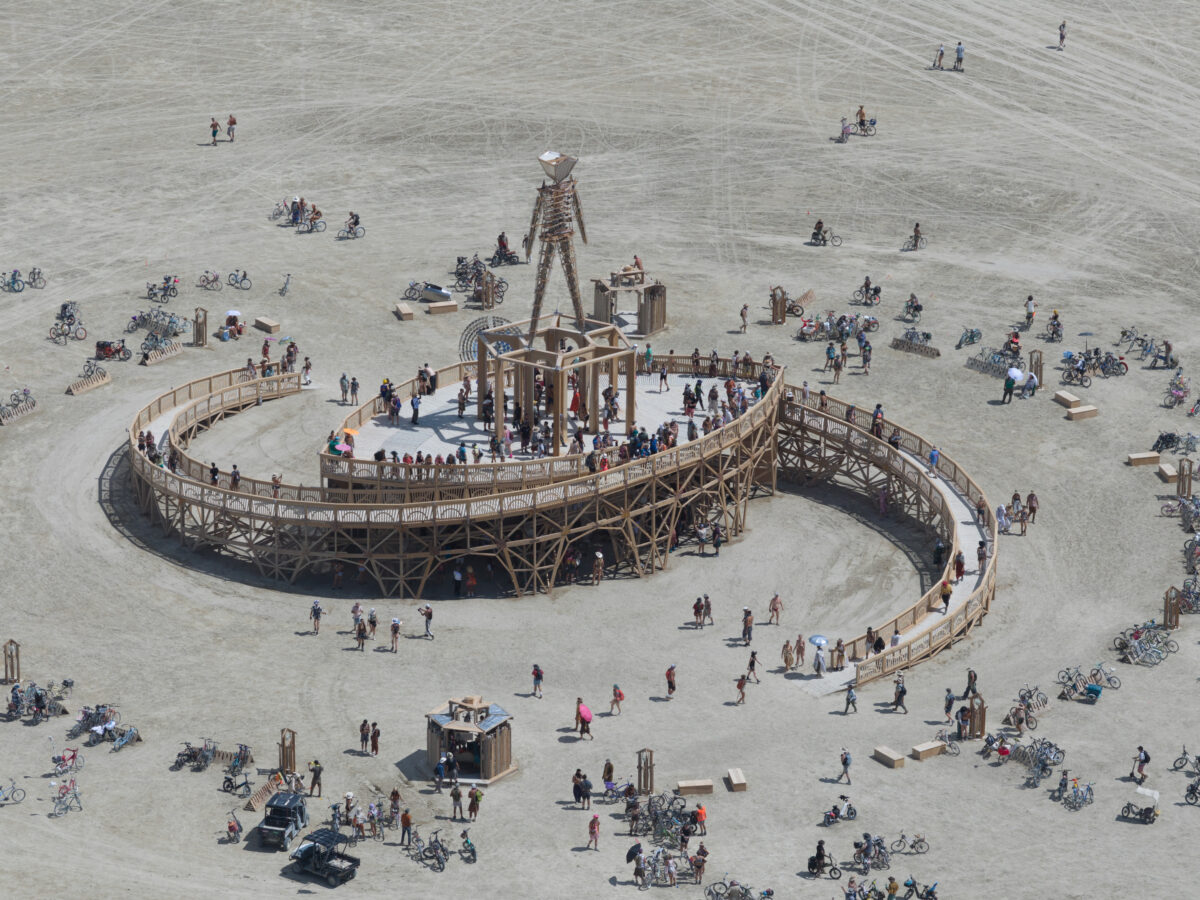 Burning Man 2025 Man Base by Mark Rivera and the Man Base Crew