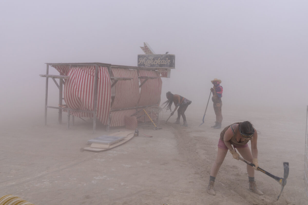 Highchair Legends Building in the Storm