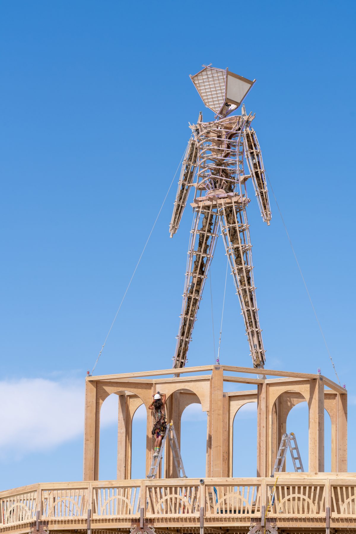 Burning Man 2025 Man Base (build week) by Mark Rivera and the Ma