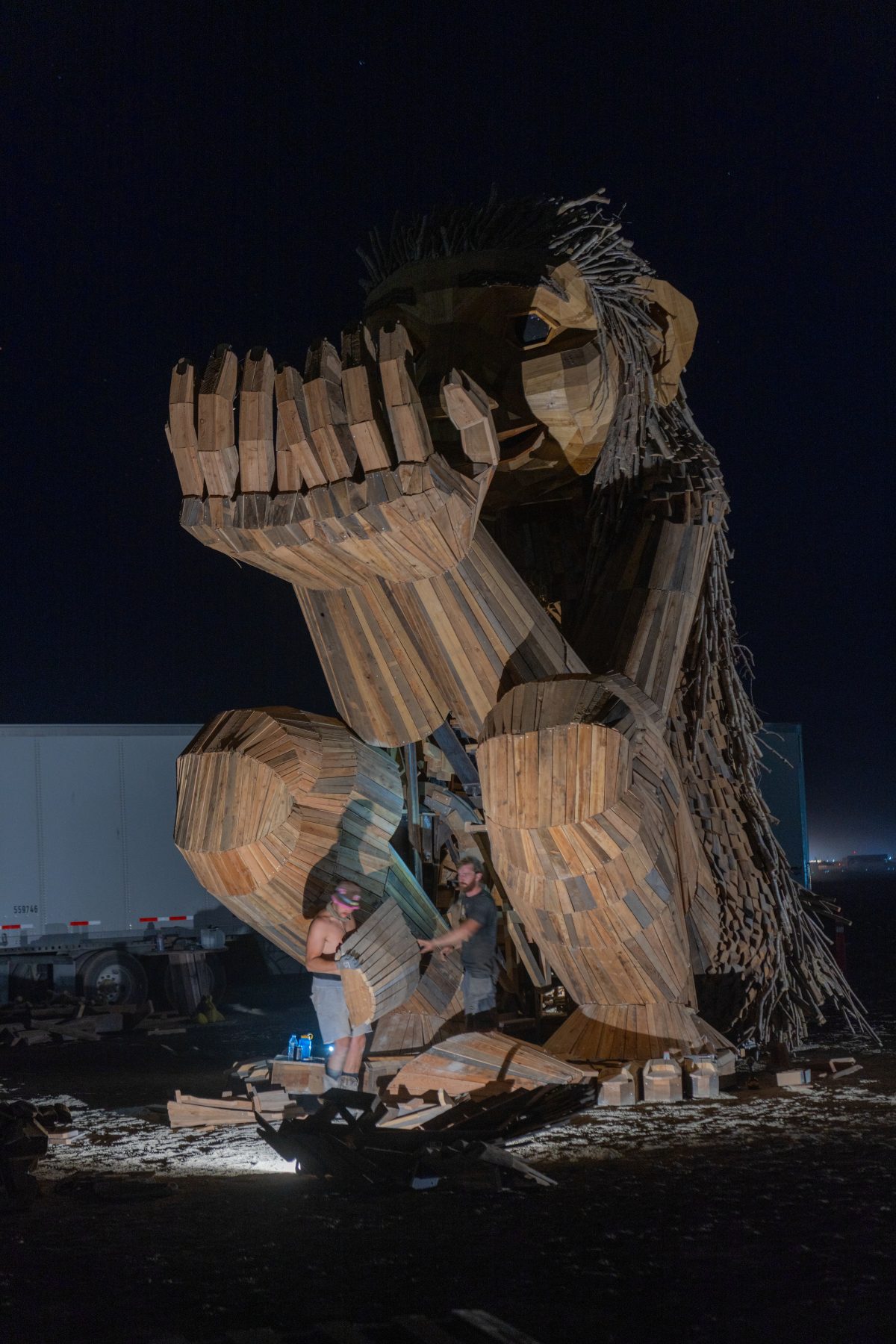 Rose Wonders (build week) by Thomas Dambo