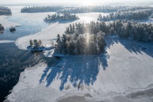 Frozen Islands and Hoarfrost over the St. Lawrence