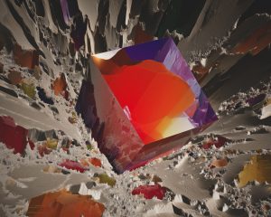 Warped Prism in Geometric Crater