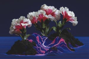 Luminous Flora in Cybernetic Landscapes