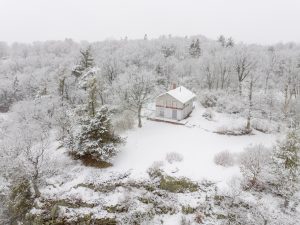 Shuttered Winter Cottage