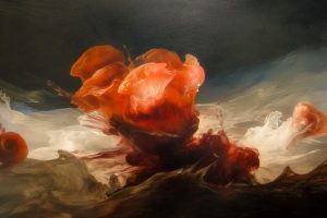 Surreal Crimson Unfurling