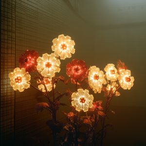 Constructed Flowers with Internal Light