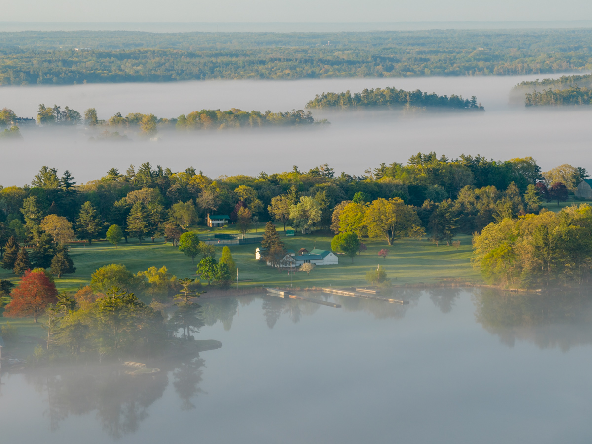 Spring Fog at Grenier Island